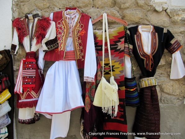 This picture of traditional Macedonian clothing in a market near Lake Ohrid was one of Frances Fryberg's favourites from his trip to Macedonia in the summer of 2011. "Macedonia was a beautiful country with rich history, interesting sights, friendly people and delicious food," he says.