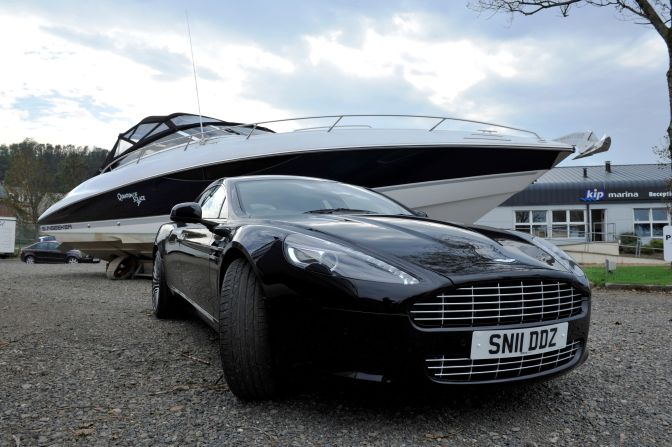 The Scotland Boat Show in Inverkip, west Scotland, has a James Bond theme this year.