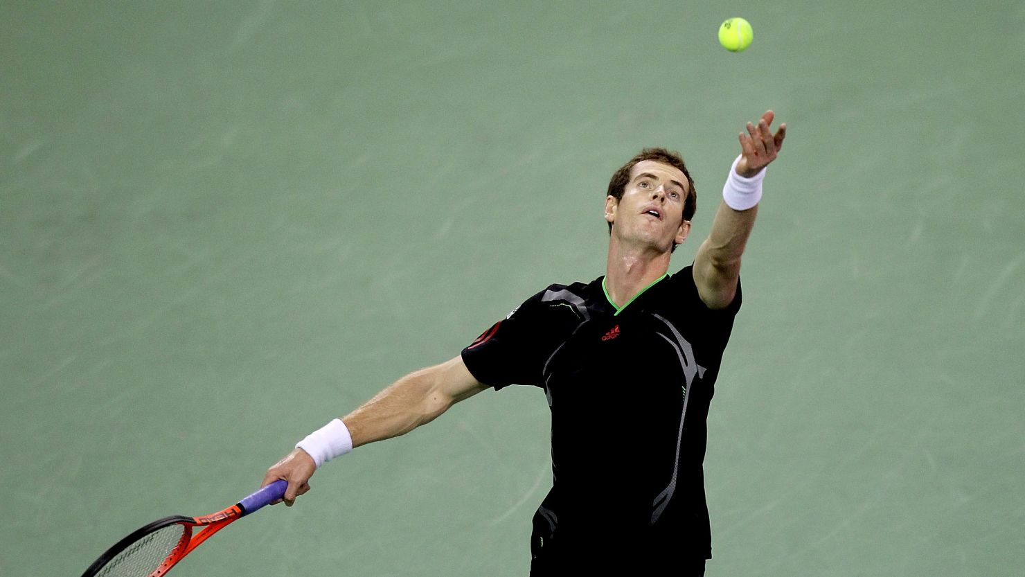 Andy Murray was dominant behind his service in his semifinal win over Kei Nishikori. 