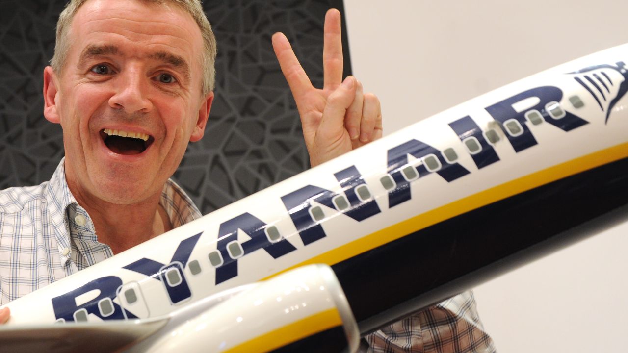 Ryanair CEO Michael O'Leary is known for his attention-getting ideas. 