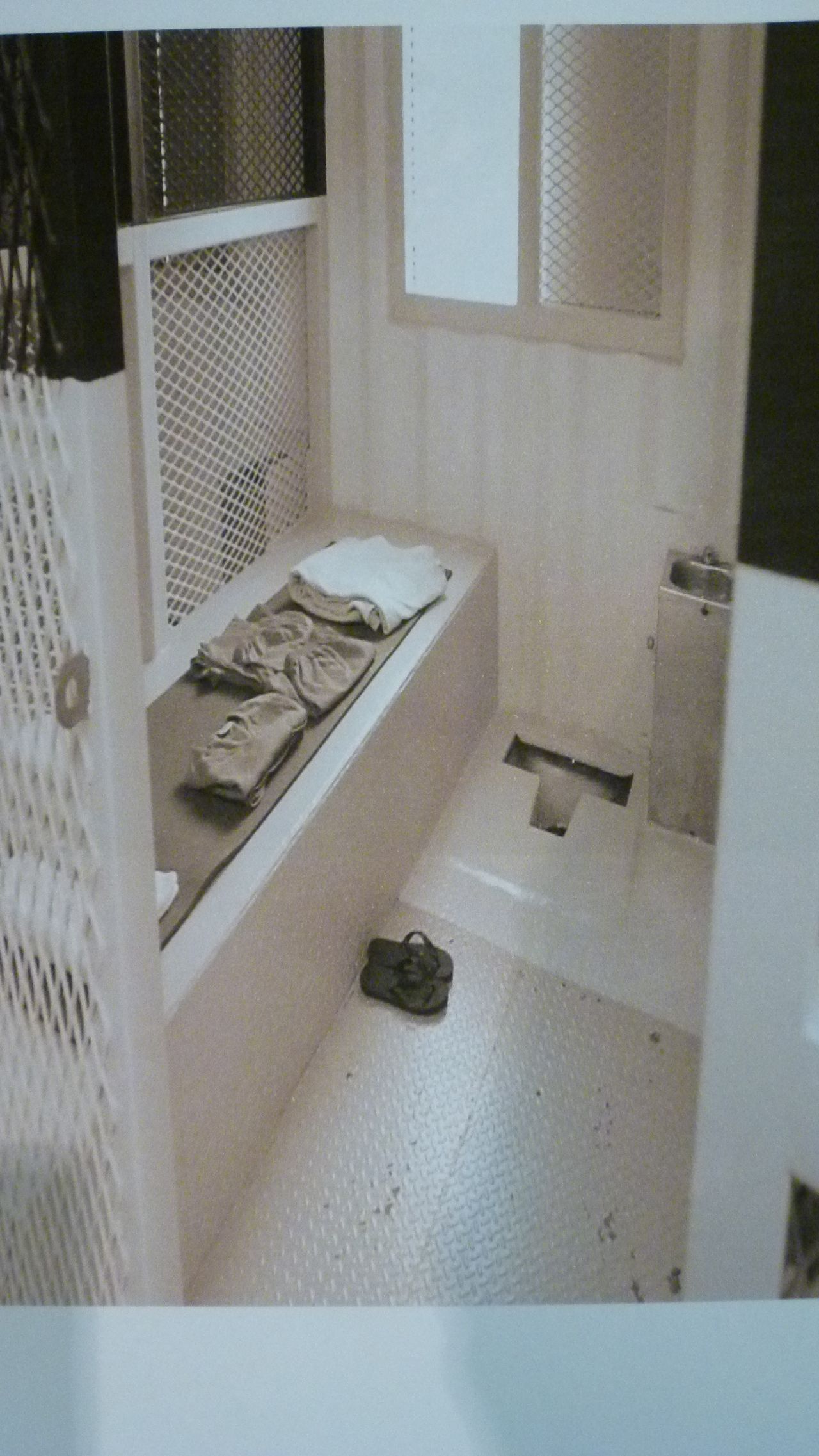 A photograph of the cell in which Rabiah was held.