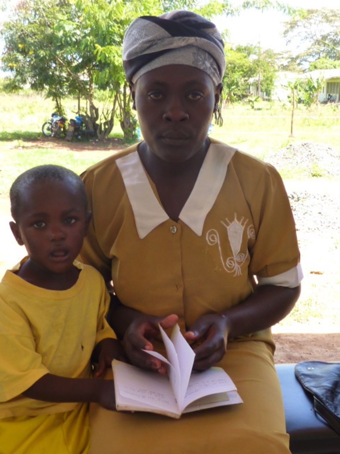 Philip Ouma and his mother, Rosemary