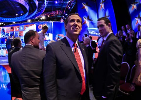 Former Pennsylvania Sen. Rick Santorum questioned how Romney could repeal President Obama's health care plan because Romney passed a similar plan in Massachusetts.
