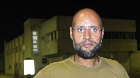 Saif al-Islam Gadhafi pictured in Libya before his capture.