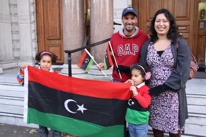 The pair's mother, Amani Deghayes, seen here with her daughters and husband, said her own father Amer was killed by the Gadhafi regime in 1980.