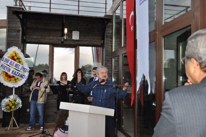Antalya mayor Mustafa Akaydin speaks at the opening of the Solar House in April 2011.