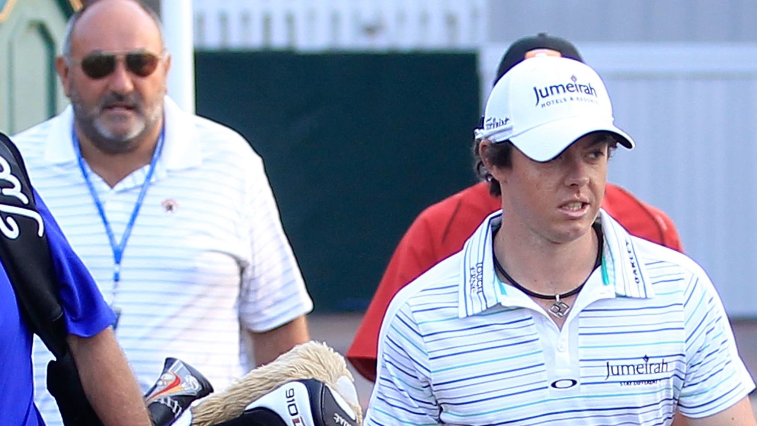 Rory McIlroy and former manager Andrew "Chubby" Chandler at the PGA Championship in August.