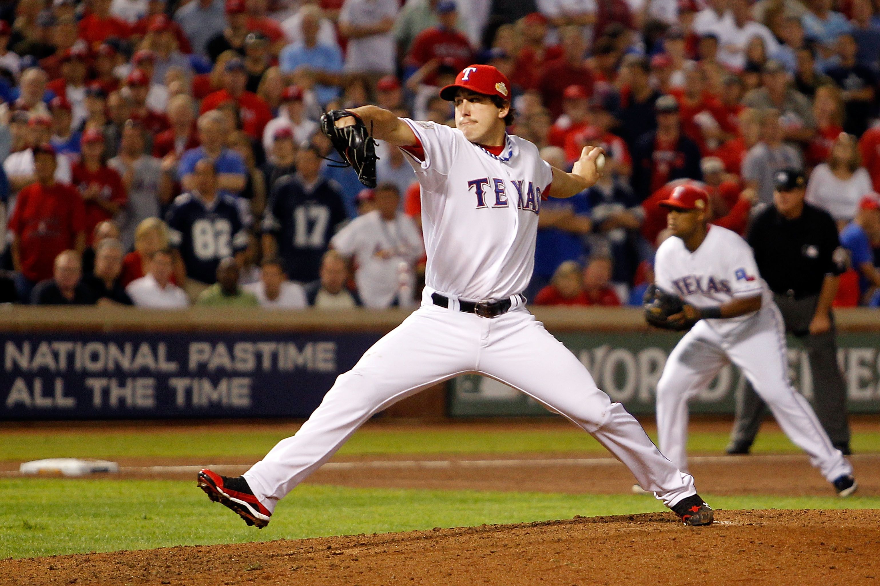 Postseason Highlights: Napoli 2011 World Series, Mike Napoli came up huge  for the Rangers during Game 4 of the 2011 World Series., By Texas Rangers  Highlights