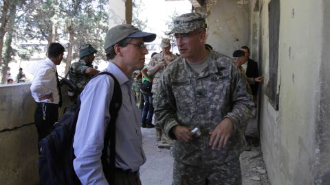 Ambassador Robert Ford, left, has been outspoken against the Syrian government's use of violence against protesters.
