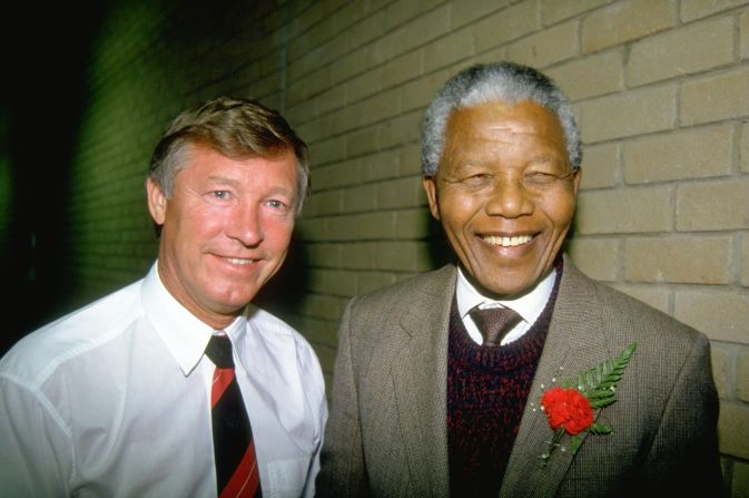 In 1993, United won the English title for the first time in 26 years, and Ferguson took the club on a tour of South Africa, where he met Nelson Mandela before the ANC leader became the country's first post-apartheid president.