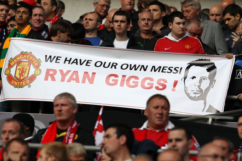 Ferguson famously beat United's rivals Manchester City to sign Giggs as a teenager, and the Welsh winger has repaid his faith by staying with the club until the present day.