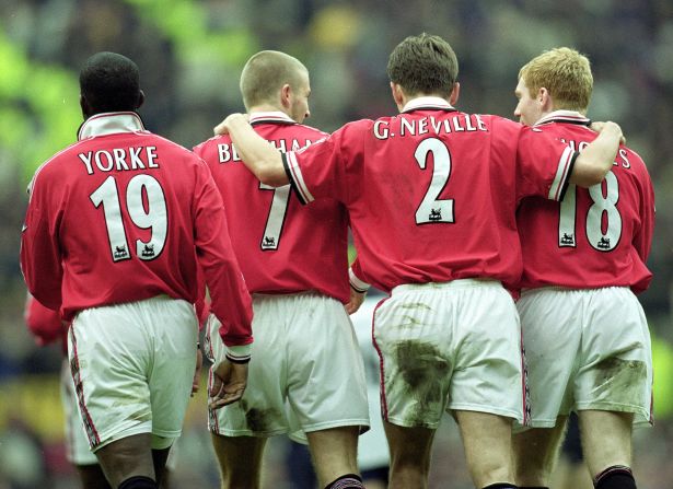 Ferguson also introduced young talent such as David Beckham, Ryan Giggs, Paul Scholes and the Neville brothers Gary and Phil -- who all went on to become integral members of his team.