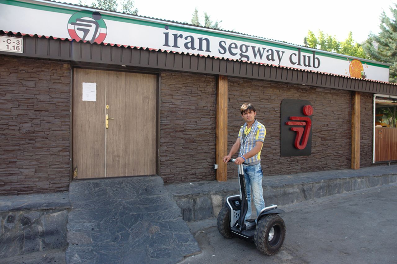 A Segway club is among the more unexpected sights in Tehran's leisure landscape.