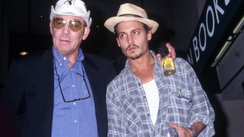 Johnny Depp, with Hunter S. Thompson in 1998, said the famed writer was, "hyper, hypersensitive, hence the self-medication."