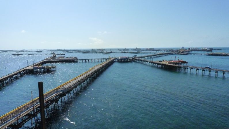 "Oil Rocks," in the Caspian Sea, is 120km from Baku, Azerbaijan, but still within the official city limits.
