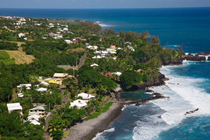 Get to Réunion Island in the Indian Ocean by taking a direct flight from Paris.