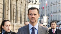  File picture dated December 9, 2010 shows Syrian president Bashar al-Assad upon his arrival at the Elysee Palace in Paris 
