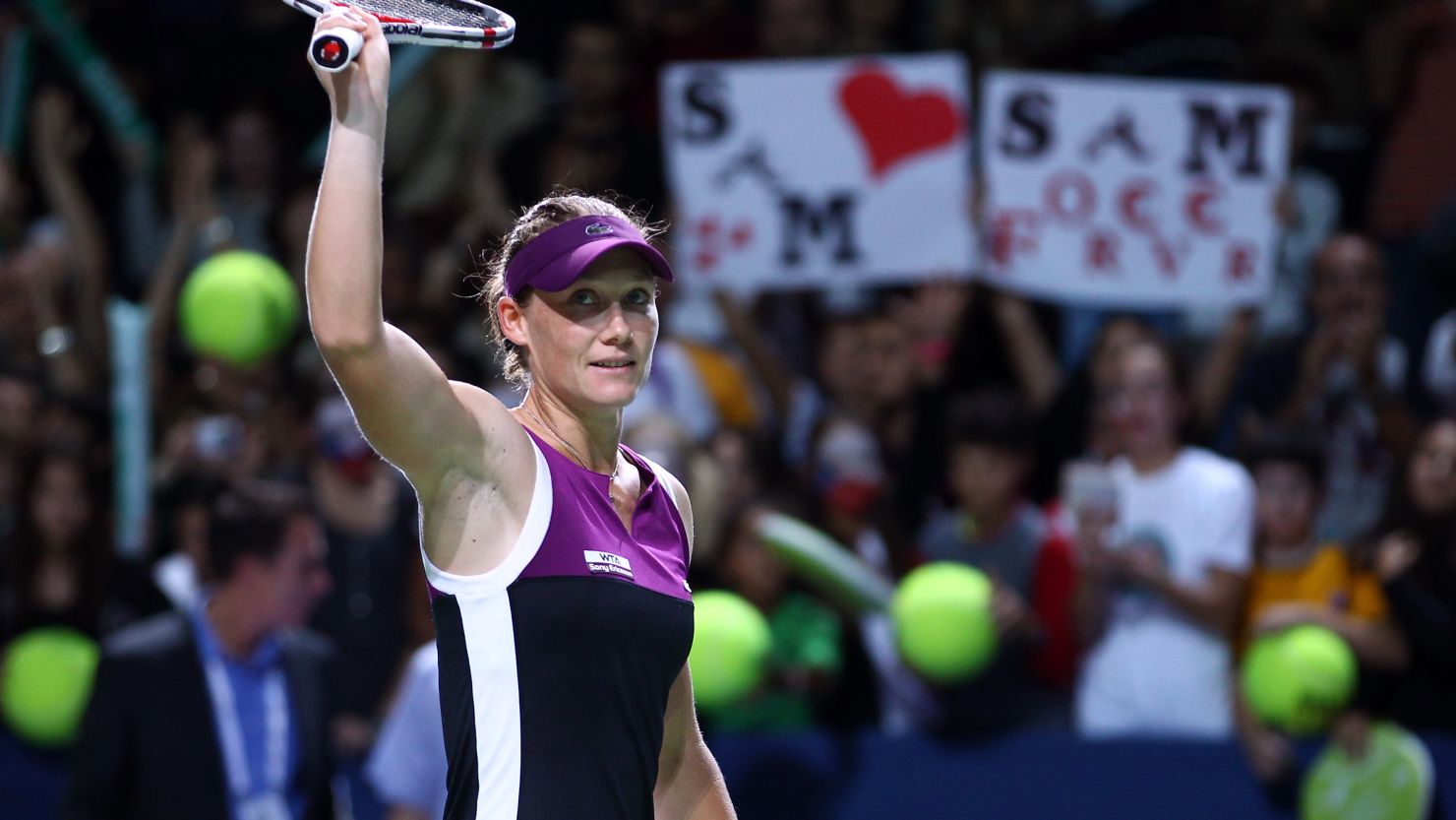 Australia's Samantha Stosur clinched her first grand slam by winning the U.S. Open in September.