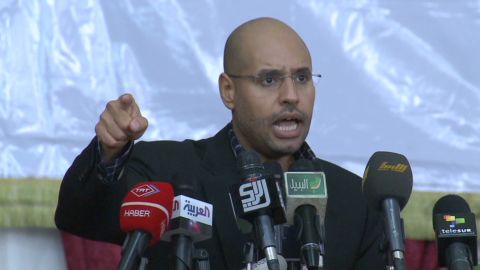 The International Criminal Court has charged Saif al-Islam Gadhafi with crimes against the Libyan people.