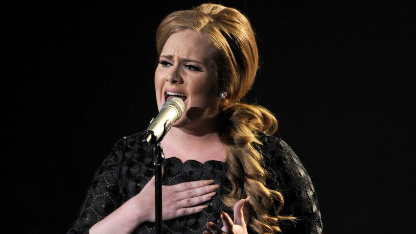Singer Adele performs onstage during the 2011 MTV Video Music Awards at Nokia Theatre L.A. LIVE on August 28, 2011 in Los Angeles, California. (Photo by Kevin Winter/Getty Images) 