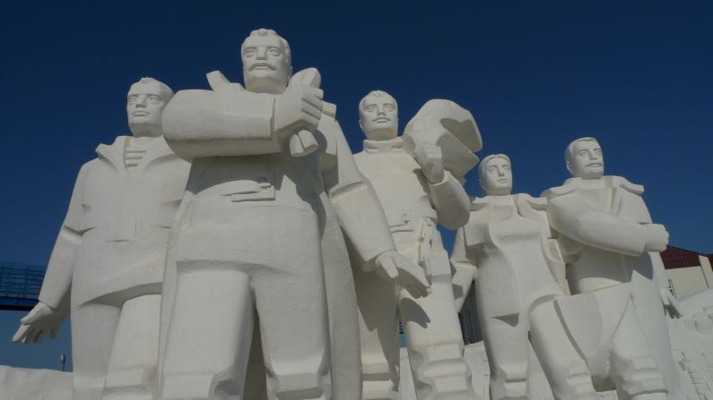 A monument to the men and women who lost their lives building this "city in the sea."