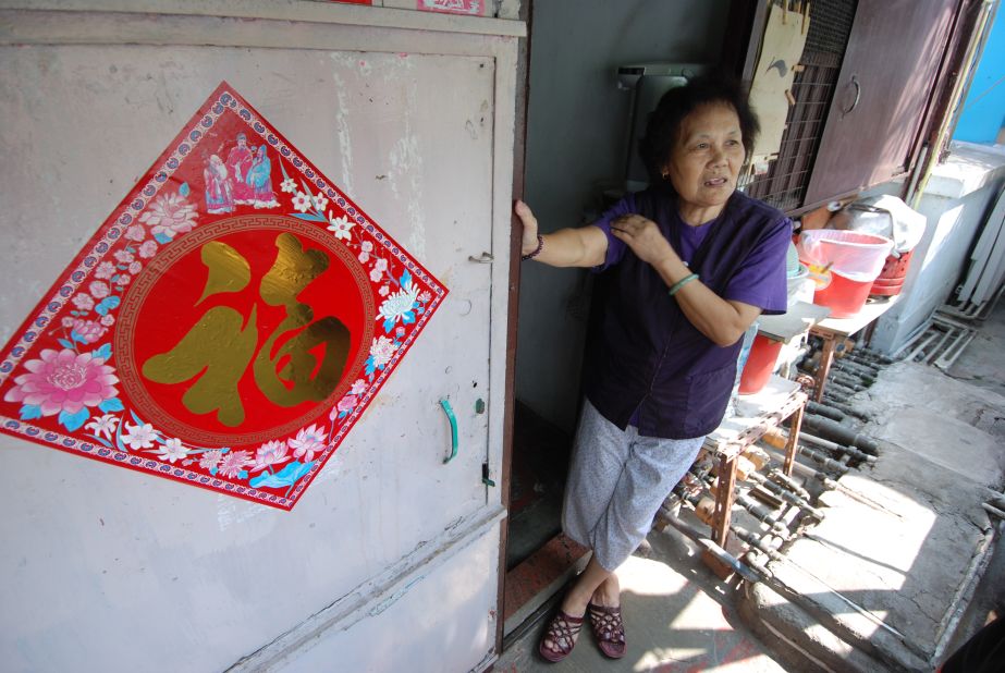 Lui Shek Lan has lived in her rooftop dwelling for more than 30 years.