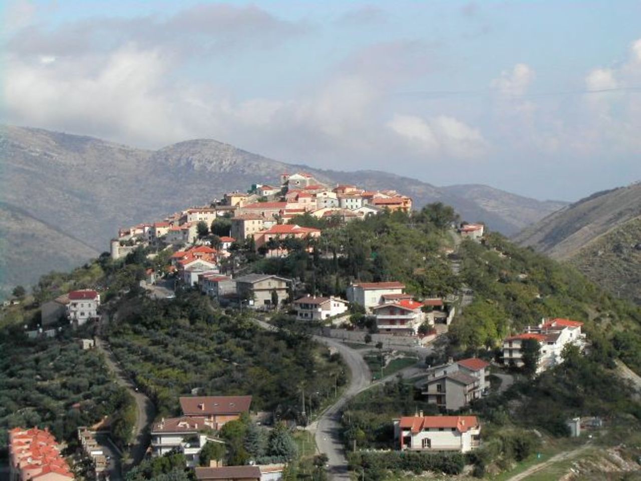 The village, with a population of about 700, is situated on a mountain top in the middle of the Aurunci Mountains.