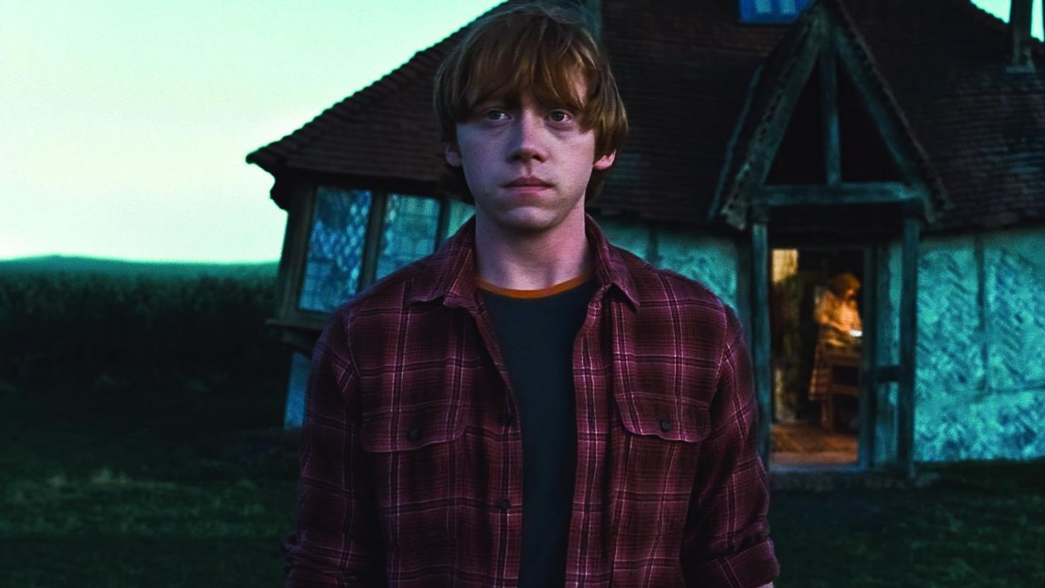 J.K. Rowling doesn't specify in what context she was picturing Ron's death.