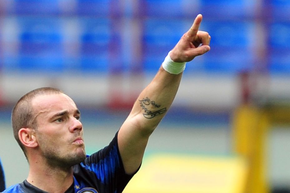 Inter Milan's Dutch playmaker Wesley Sneijder has again been nominated. Last season he was named in the FIFA world XI but did not make the final three-man cut.