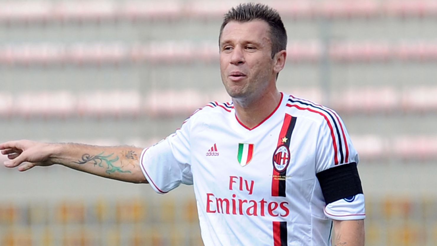 Italy striker Antonio Cassano joined AC Milan in January 2011 and has scored two Serie A goals so far this season.