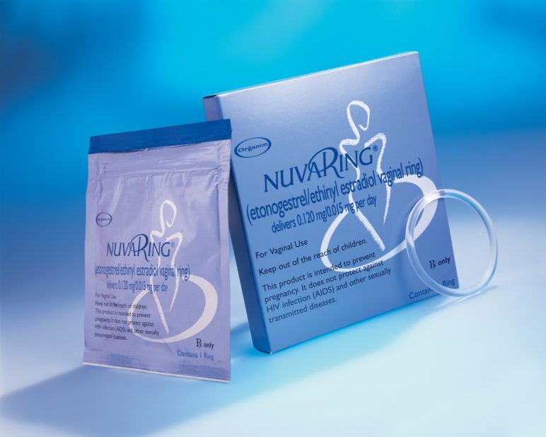 NuvaRing, approved for use in the United States in 2001, is a small, flexible ring inserted into the vagina. It releases estrogen and progestin, the same pregnancy-preventing hormones found in most variations of the birth-control pill. 