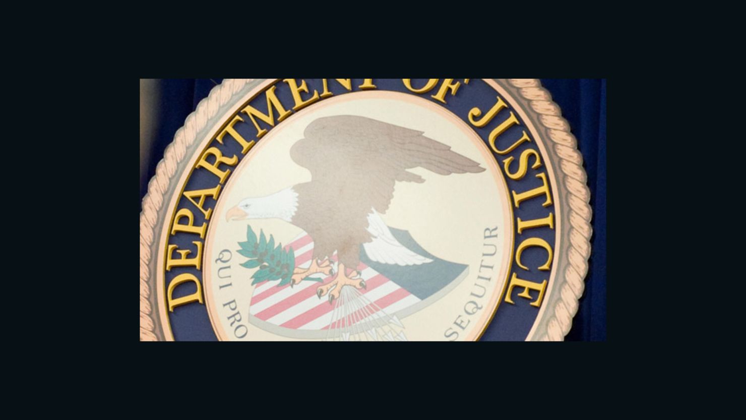 Department of Justice sign