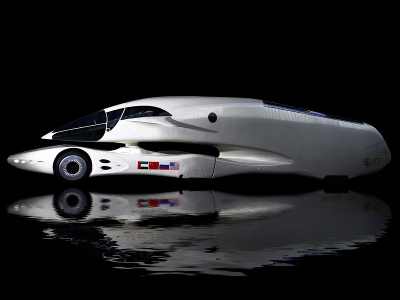 Luigi Colani says he has designed thousands of objects, but his transport designs are most famous. Pictured is his streamlined mobile home from 2006/08.