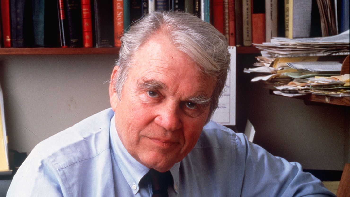 CBS News released this photo of Andy Rooney on the announcement of his death Saturday.