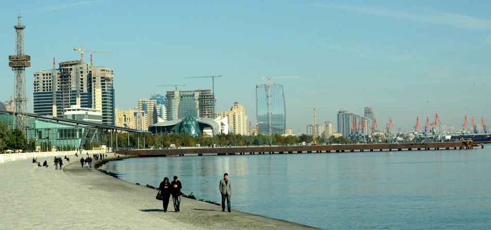 Baku's rapidly expanding skyline has become a picture of urban modernity in recent years thanks to rapid economic growth. 