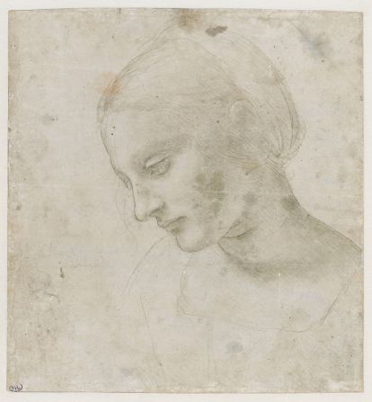 Drawing of the head of a woman (c.1488-90)