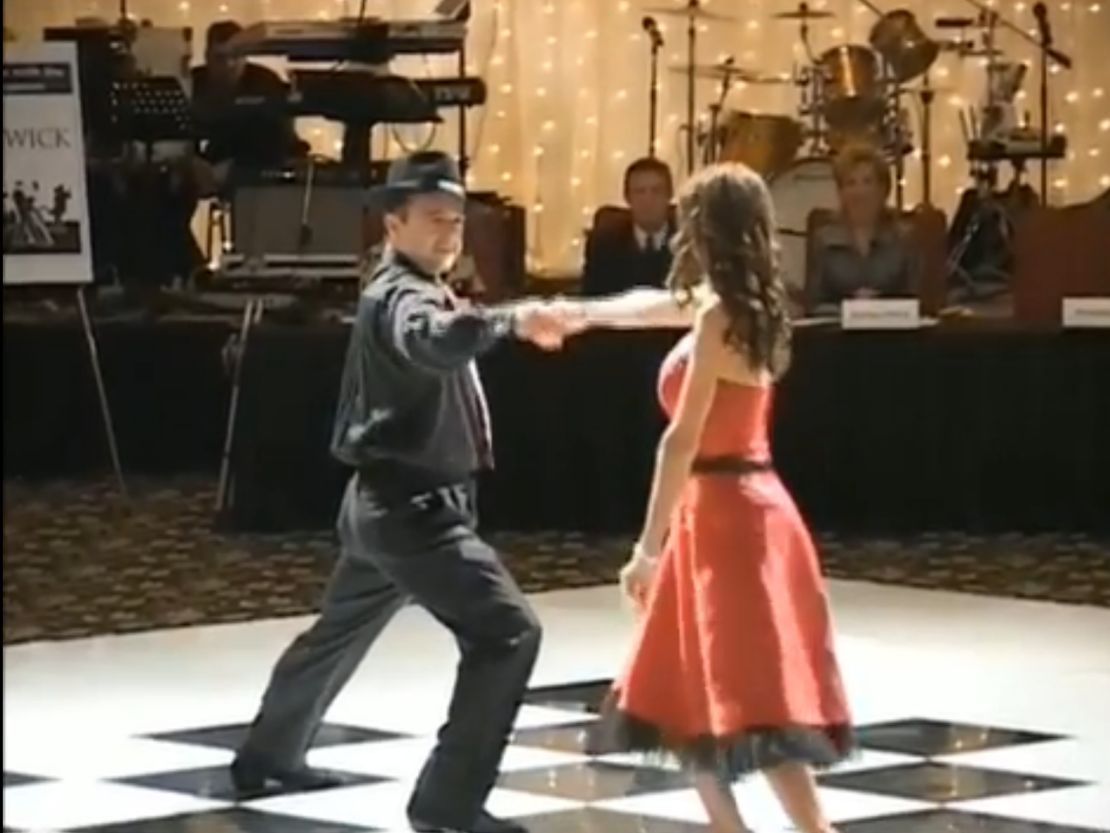 Majid and Bita Fotuhi dance the tango at a fundraising gala for Alzheimer's research. 