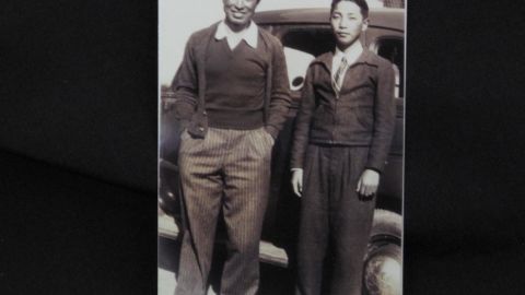 Masao Oka and Don Oka after returning from boot camp.
