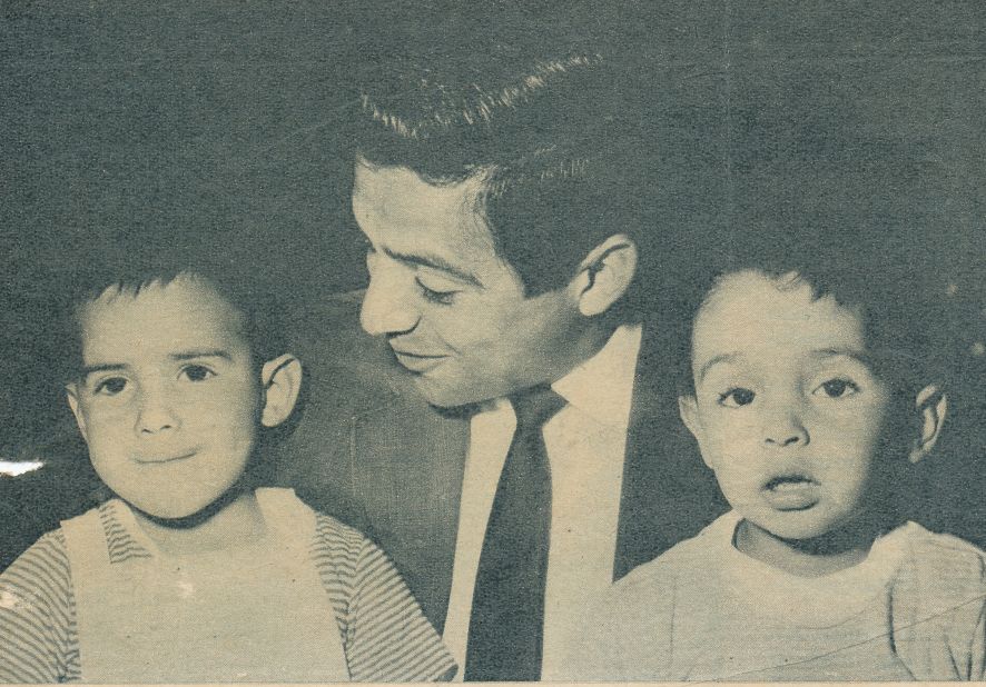 Rafael Osuna with his nephews Guillermo and Rafael. 