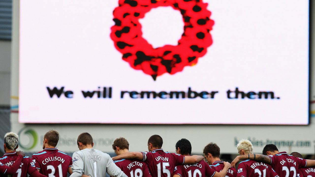 Teams in the English Premier League have long featured the poppy as a way to mark Remembrance Day.