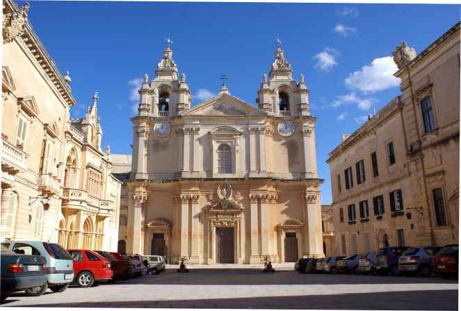 St. Paul's Cathedral in Mdina was built on the site where the Roman governor of Malta welcomed St. Paul after he shipwrecked on his way to Rome.