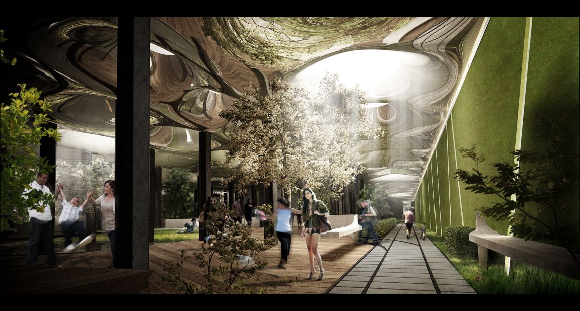 RAAD Studio designed this plan to turn an abandoned underground trolley terminal in New York City into a subterranean park.