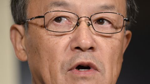 Olympus president Shuichi Takayama at a November 8 press conference admitting a cover-up for the first time.