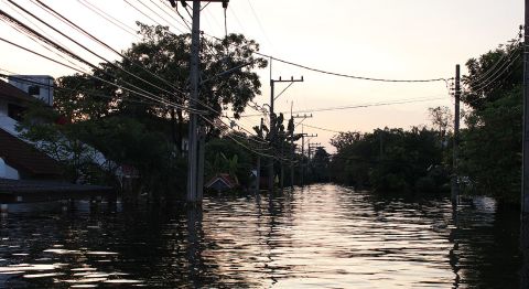 Residents across much of northern Bangkok have lived with water levels like this for almost a month.