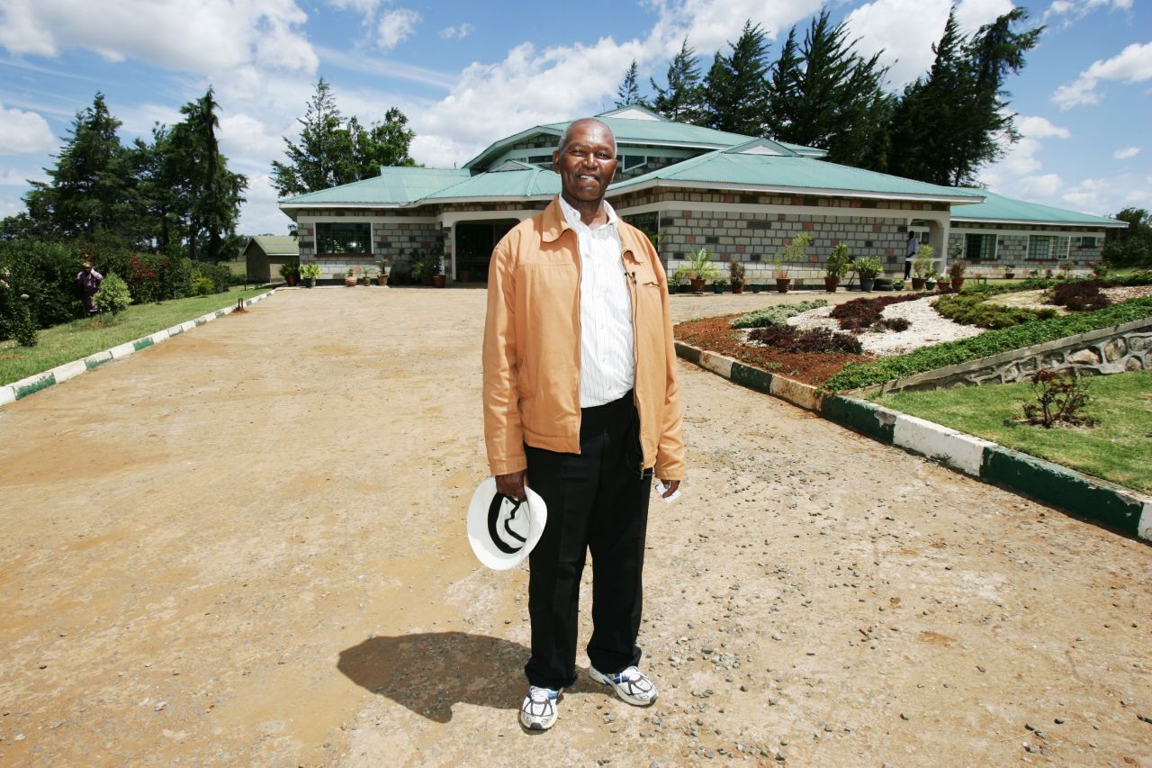 Kip Keino stands outside the elite sporting academy that bears his name. The facility was opened in 2007 with the aim of helping promising young Kenyan athletes to fulfill their potential.