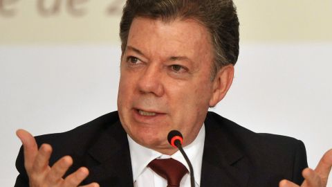 President Juan Manuel Santos made a plea for the end of hostilities. (File)