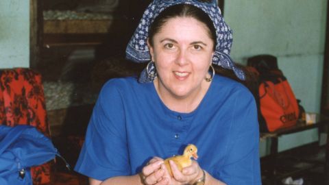 Ann Dunham in Bali in the 1990s (Picture courtesy of East West Center Gallery, Hawaii)