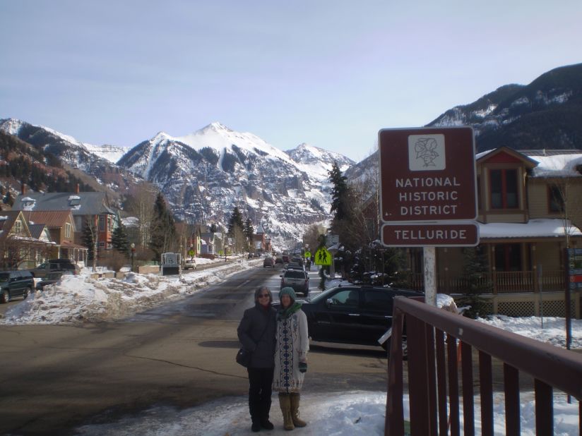 Nelson Rhodus had nothing but good things to say about his experience in Telluride and shared this photo of his family. "Telluride not only is a fantastic skiing/snowboarding destination, but has quite historic significance as well."