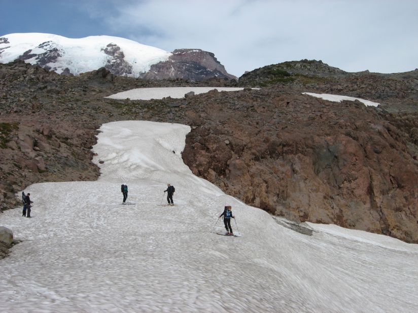 Rick Bragg took this photo of skiers on the glaciers of Mount Rainier in Washington. "Everyone should see this region at least once in their life. It's truly a national treasure."