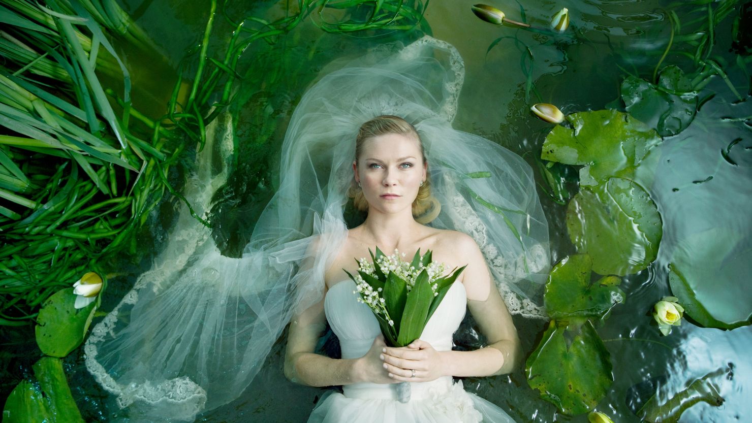 Kirsten Dunst plays a troubled bride in the film "Meloncholia."